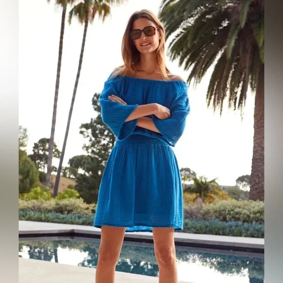 MICHAEL STARS NWOT FERNANDA CONVERTIBLE GAUZE DRESS - Picture 2 of 11